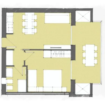 Modern One-bedroom Flat In A New 아파트 비비오네